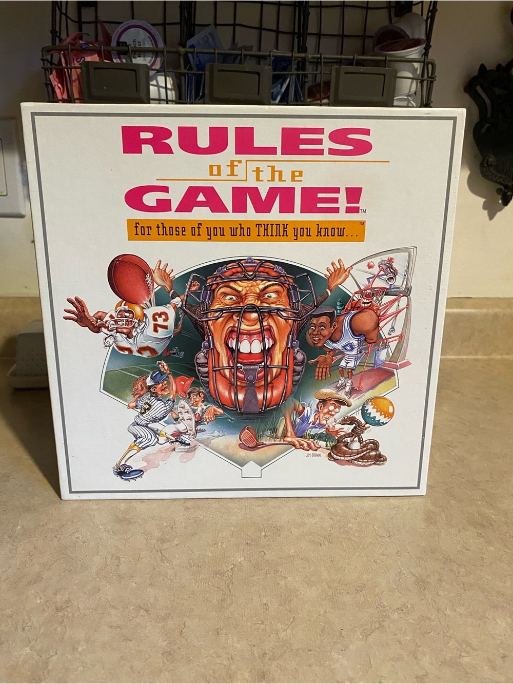 New Vintage Rules of the Game 1995 Sports Trivia Board Game Hasbro Collectible